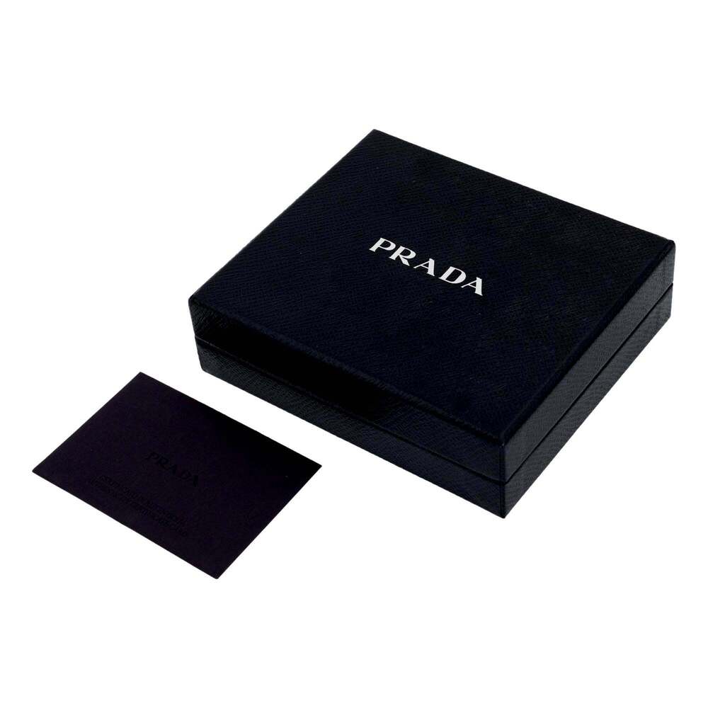 Prada Vitello Move Card Holder Wallet Cipria Beige Leather Logo - Picture 5 of 5